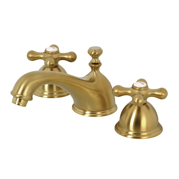 KS3967AX 8" Widespread Bathroom Faucet, Brushed Brass